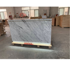 Led Natural Marble Reception Desk Used Standing Reception Counter