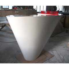 Cone Shape Stand Up Service Rception Desk Small Size