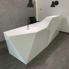 Beauty Dental Reception Desk Custom Measurement Nail Counter
