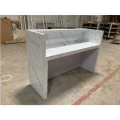 White Marble Counter Window Display Office Clinic Hotel Front Desk