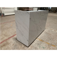 White Marble Counter Window Display Office Clinic Hotel Front Desk
