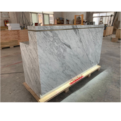 Led Natural Marble Reception Desk Used Standing Reception Counter