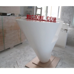 Cone Shape Stand Up Service Rception Desk Small Size