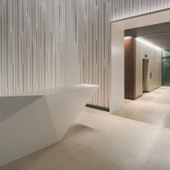 Commercial Furniture High End Artificial Stone Reception Desk Hall