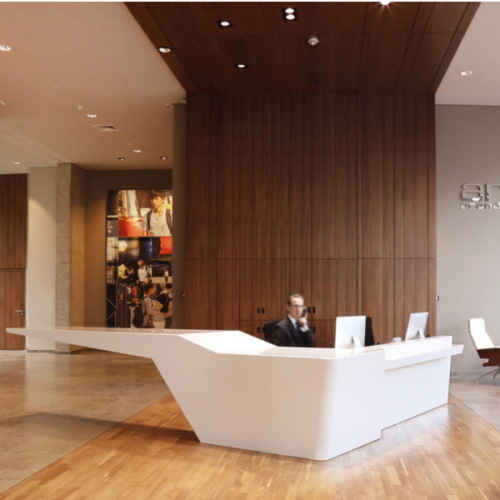 Duponts Corians Spa Hotel Furniture Front Modern Bank Reception Desk