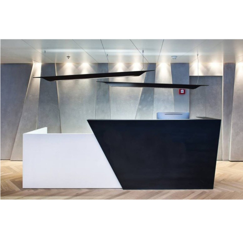White and Blue Decorative Table Modern Supermarket Reception Service Desk