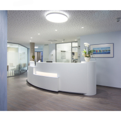 HK Design Model Reception Counter Half Round Front Working Counter