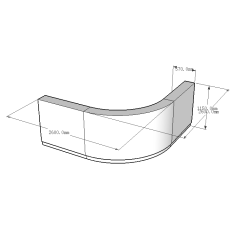 Accolade Arc Impression Reception Unit Fashion Reception Desk