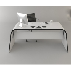 White and Grey Office Furniture Set Modern Office Desk Tables