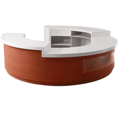 Round Desks Salon Counter Beauty Office Modern Restaurant Reception Desk