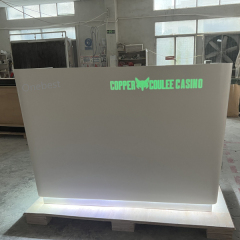 Modern Design Led Office Furniture Small Counter Front Desk Reception