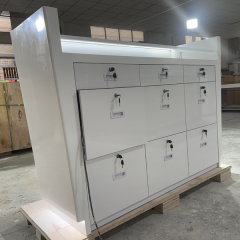 Modern Design Led Office Furniture Small Counter Front Desk Reception