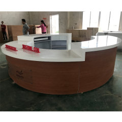 Round Desks Salon Counter Beauty Office Modern Restaurant Reception Desk