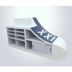 Shoe Shape Design Palace Style Reception Desk Waiting Counter