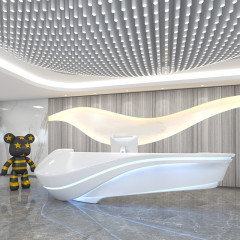 Restaurant Checkout Counters Modern Welcome Front Reception Desk