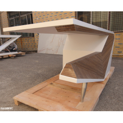 Elegant Table Furniture Modern Chairman Office Desk with Wire Hole