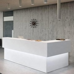 Square Shape In Stock Reception Counter Salon Front Cash Desk
