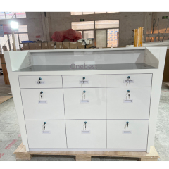 Modern Design Led Office Furniture Small Counter Front Desk Reception