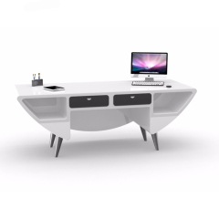 American Style Marble Top Office Desk Simple Design Boss Table Furniture