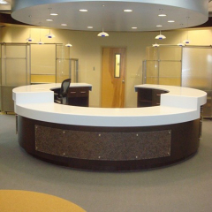 Round Desks Salon Counter Beauty Office Modern Restaurant Reception Desk