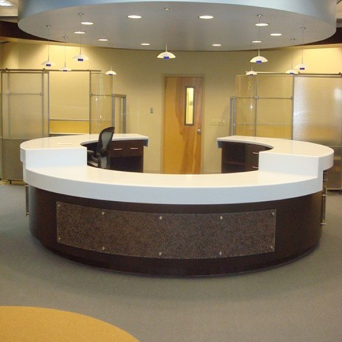 Round Desks Salon Counter Beauty Office Modern Restaurant Reception Desk