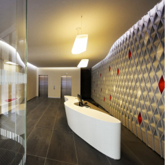 S Shape White Front Service Counter New Kindergarten Reception Desk