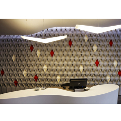 S Shape White Front Service Counter New Kindergarten Reception Desk