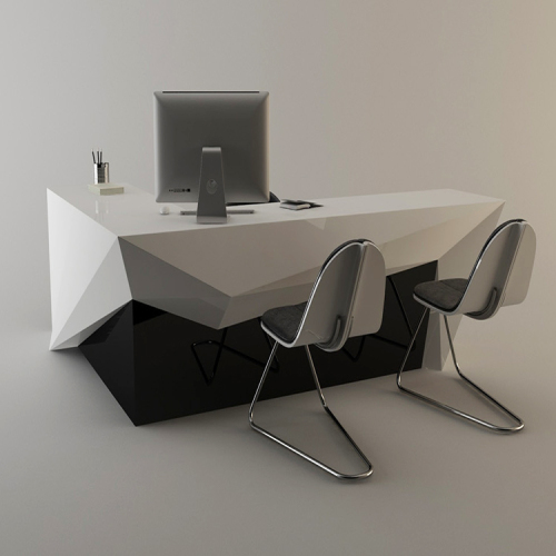 Diamond Shape Office Desk Office Sit to Standing Workstation Desk