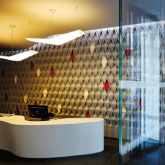 S Shape White Front Service Counter New Kindergarten Reception Desk