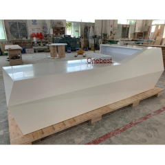 The United Kingdom Reception Desks L Shape Corian Information Counter