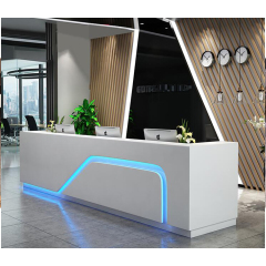 LED Company Reception Desk Free Shipping Clinic Reception Counter