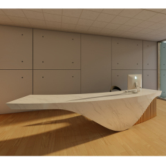 Custom Modern Furniture Office Reception Counter Table Front Desk