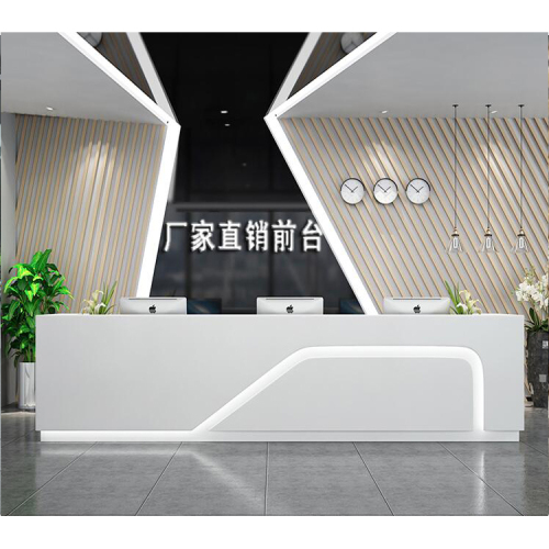 LED Company Reception Desk Free Shipping Clinic Reception Counter