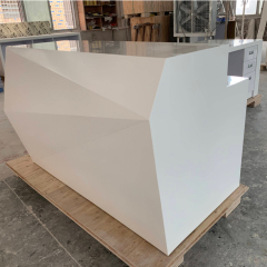The United Kingdom Reception Desks L Shape Corian Information Counter