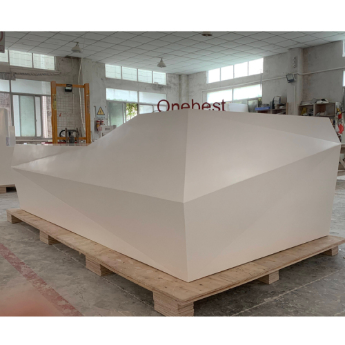 The United Kingdom Reception Desks L Shape Corian Information Counter