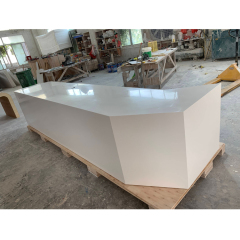 Simple Design Various Kinds Long Reception Desk Staff Work Table