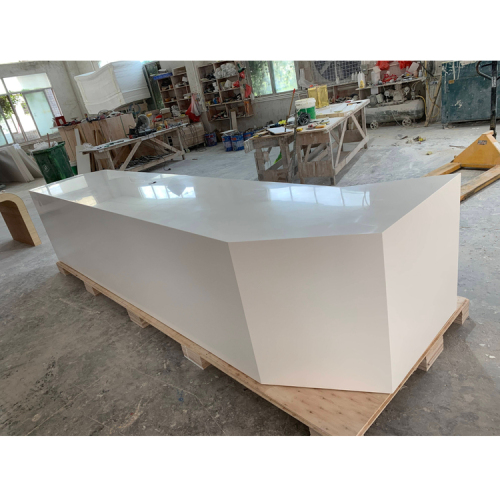 Simple Design Various Kinds Long Reception Desk Staff Work Table