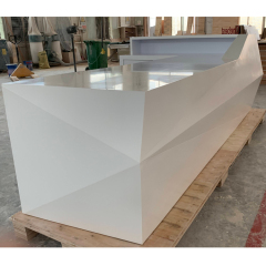 The United Kingdom Reception Desks L Shape Corian Information Counter