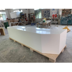 Simple Design Various Kinds Long Reception Desk Staff Work Table