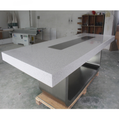 Quartz Stone Conference Table Microphone Folding Design Meeting Table