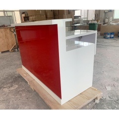 Restaurant Commercial L Led Light Glass Cabinet Bar Counter for Sale
