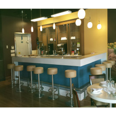 Industrial Vintage Restaurant Corian Slab Desk Table Bar Counter