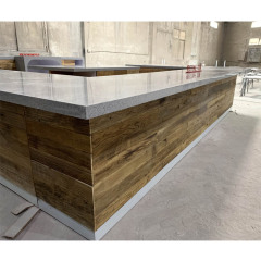 Solid Surface Top and Wooden Front Ready Made Bar Counter Set