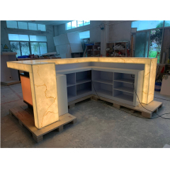 U Shape Led Bar Counter Indoor Bar Serving Led Bar Table