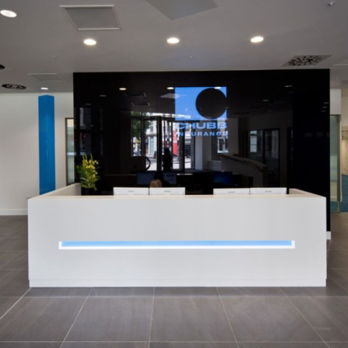 Light Up Front Reception Desk Modern Office Living Room Reception Table