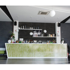 Slad Food Glass Bar Manufacturer Led Bar Counter with Strong Quality