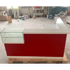 Restaurant Commercial L Led Light Glass Cabinet Bar Counter for Sale