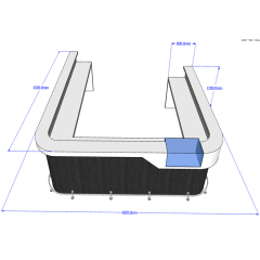 Commercial Design Used Equipment Cafe Bar Decoration Coffee Shop Counter