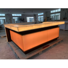 U Shape Led Bar Counter Indoor Bar Serving Led Bar Table