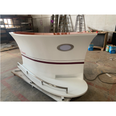 Custom Bar Club Decoration Project Antique White Led Boat Bar Counters